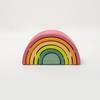 Rainbow Wooden Building Blocks: Early Education Stacking Toy & Children's Room Decor