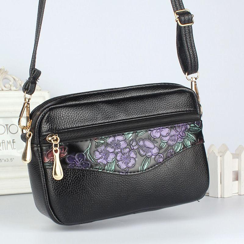 New Women's Shoulder Bag Fashion Trend Embossed Crossbody Portable Dual-purpose Mother Bag Women
