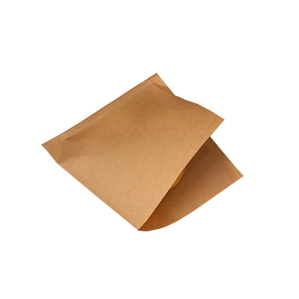 

Donut Packaging Hamburger Sandwich Kraft Paper Bag Food Storage Bags Restaurant Supply Pouches 13x13cm Brown