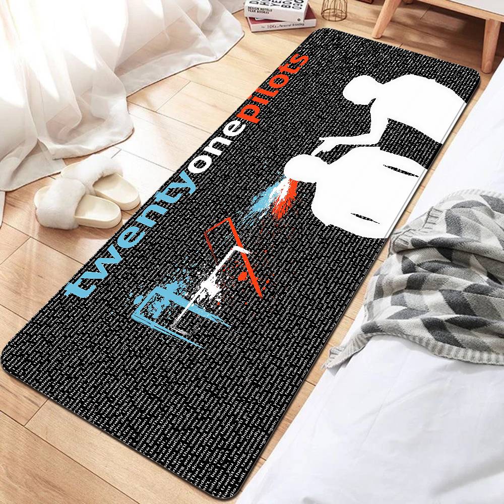 Twenty One Pilot Door Mat Cheaper Anti-slip Modern Living Room Balcony Printed Bedside Mats