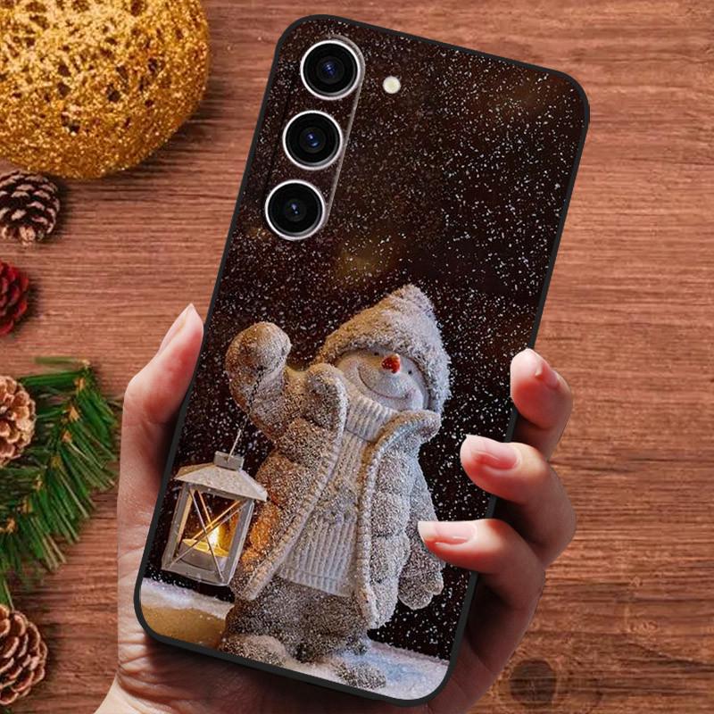Vánoční malovaný kryt pro Samsung Galaxy S25 Ultra S25Plus Pouzdro Silikonové Měkké Fundas Pro Samsung S25 Plus Kryt telefonu s 25
