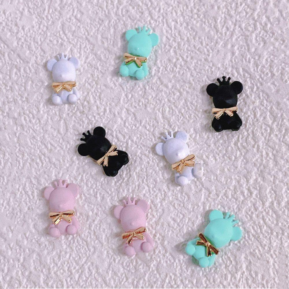 Resin Manicure Cartoon Nail Jewelry Bear Nail Decoration Nail Art Ornaments 3D Nail Art Charms