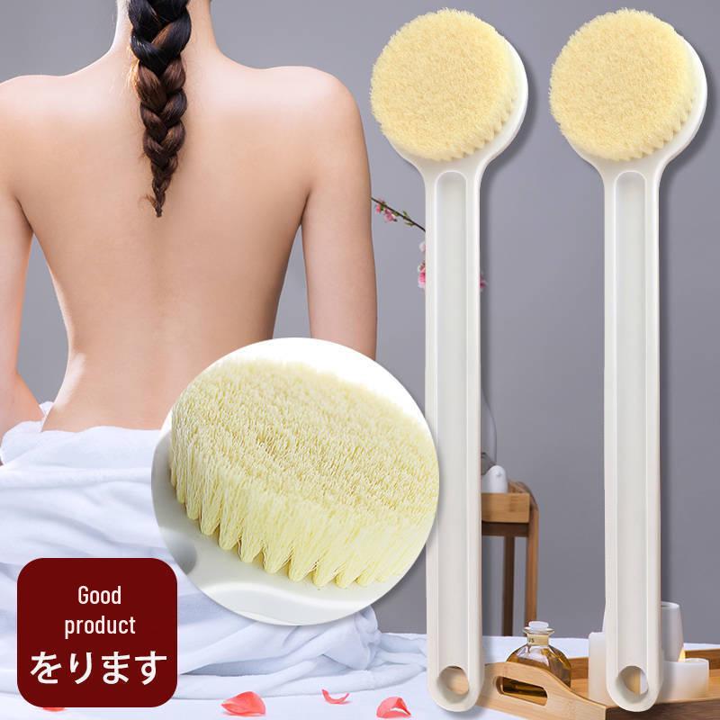 

Скребок для спины с мягкой щетиной и длинной ручкой, щетка для душа