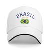 Unisex Brasil National Flag Brazil Hat Fashion Baseball Cap Snapback Hat Casual Headewear Adjustable
