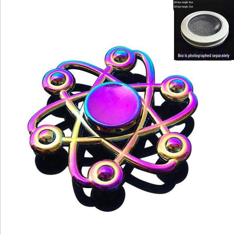 Leuchtendes, buntes Fingergyroskop aus Metall – cooles Dekompressionsspielzeug als Geschenk für Jungen und Schüler