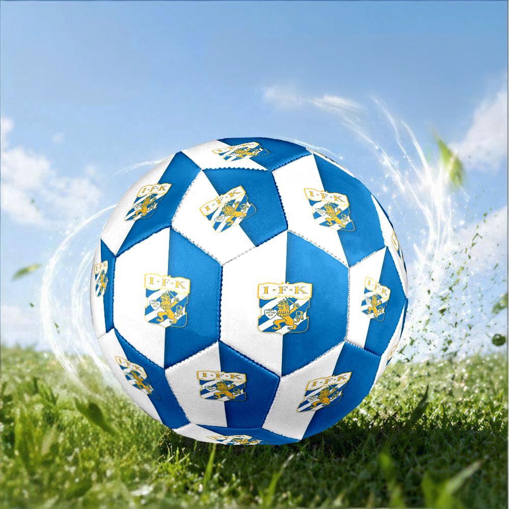 Ifk Lion Crest Emblem Size 5 Soccer Ball,Indoor/Outdoor Suitable for Training Matches Tournaments Practice Games Perfect Gift for Fan