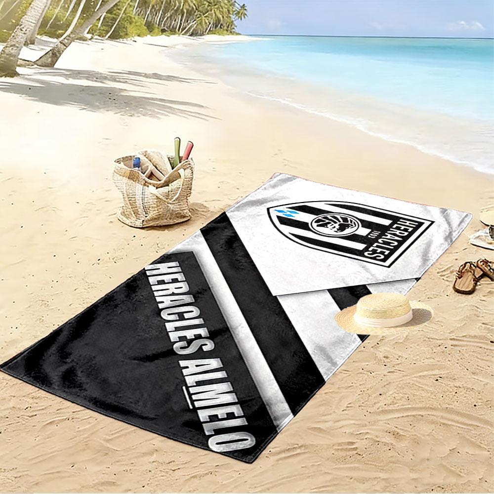 Beach Blanket with Heracles Almelo Dutch Football Badge, Ultra Soft Quick Dry, Durable Fade Resistant, for Pool Beach Gift