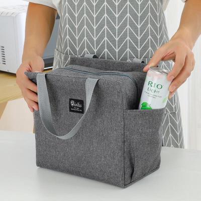 Oxford Cloth Portable Lunch Bag for Office, School, or Picnic Use