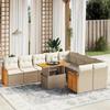 VidaXL Garden Lounge Set with Cushions 10 Pcs, Patio Sofas, Patio Furniture Set, Outdoor Furniture, Beige 3274117
