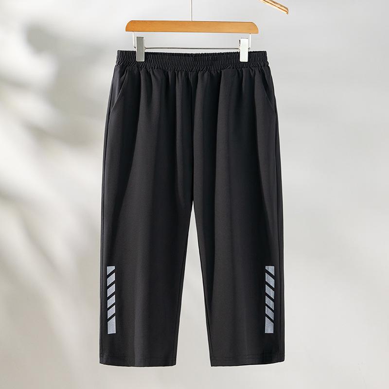 New Large-sized Quick-drying Pants for Sports Fitness Running and Track Women's Summer Loose Capri Pants