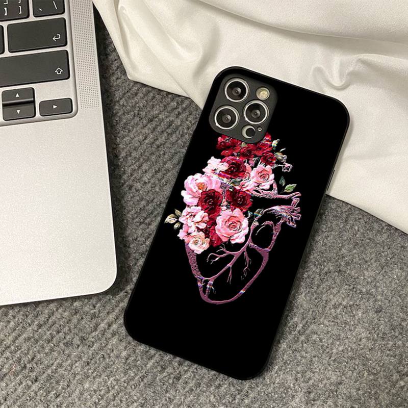 

Сердце Природы Анатомия Человека Доктор Чехол для Телефона для iPhone 11 12 13 Mini Pro Max 8 7 6 6S Plus X 5 SE 2020 XR XS Задняя Крышка 12 Pro Max