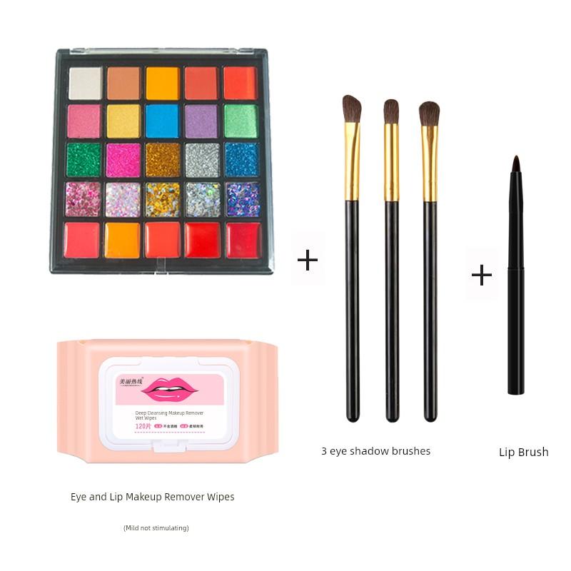 61 Stage Performance Non-Toxic Waterproof Lipstick Eye Shadow Plate