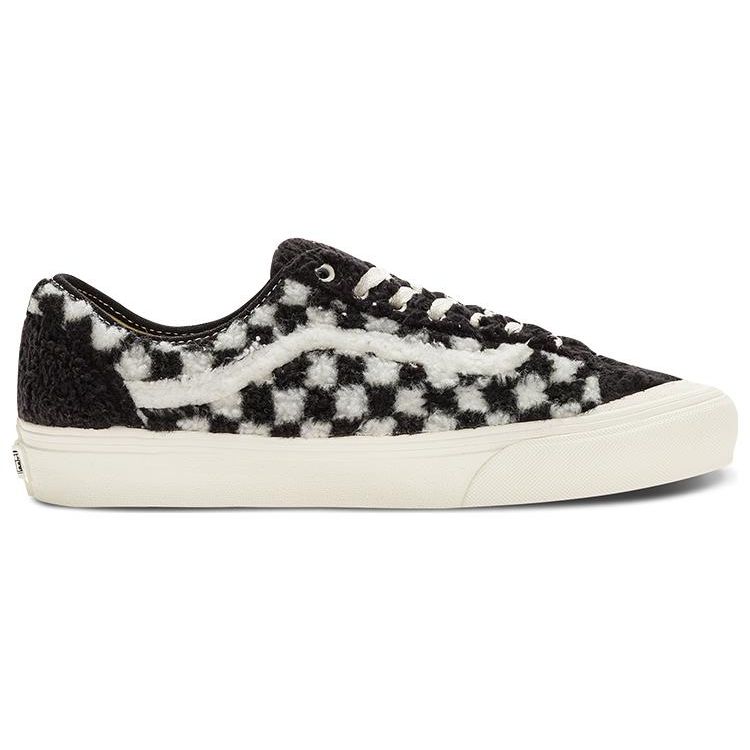 Vans Style 136 Decon SF VR3 Sherpa Checkerboard Unisex Sneakers Black White VN0A4BX9BZW