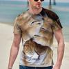 Men's Animal Cow 3D T Shirt Short Sleeve T shirt 3D Print Crew Neck Shirt Exaggerated Designer Party Holiday