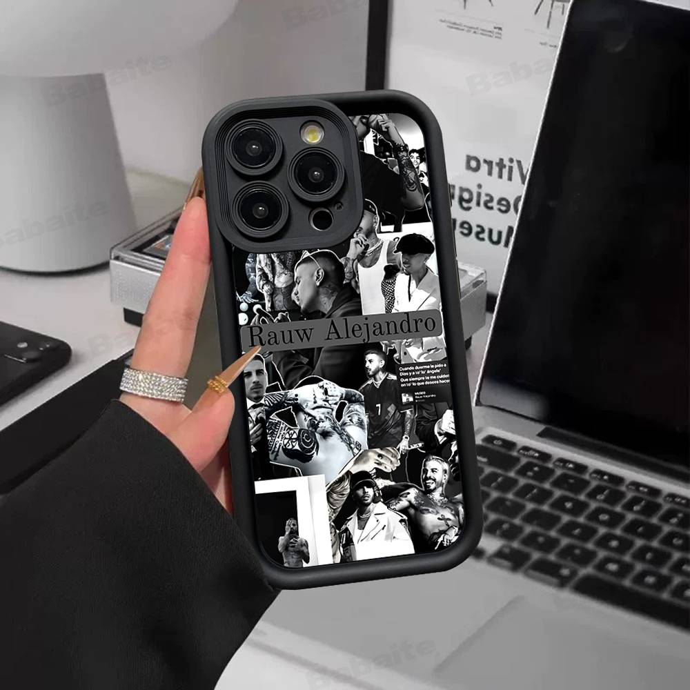 

Epc Music R-Rauw Alejandro Rap Silicone Soft Phone Case For IPhone 17 16 14 13 12 11 15 Pro Max Plus Air Cover iPhone 14pro max