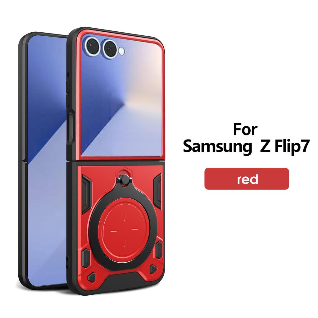 case for Samsung Z FLIP 7 6 5 4 rotating bracket protective case Shock Proof Anti-Fingerprint tough shell plian full coverage