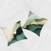 Green Marble Gilded Soft Backrest Cushion for Home & Car