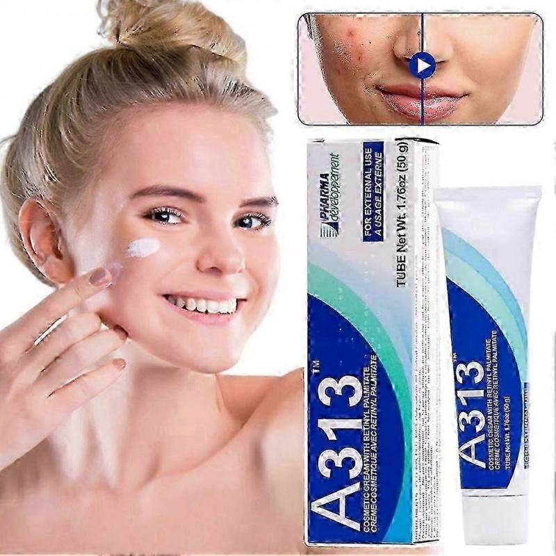 A-313 Vitamin A Retinol Creme 2X Retinol Anti-Aging Gesichtscreme, Reduziert Falten & Poren, Mildert Dunkle Flecken & Aknenarben, 50ml