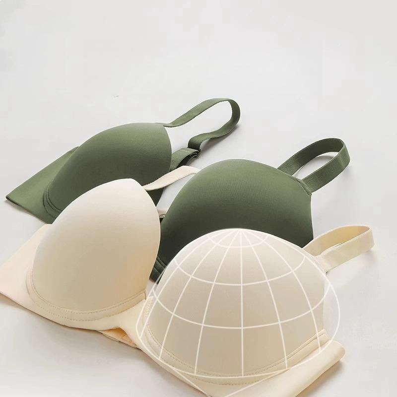 Dámská bezešvá letní tenká podprsenka s kosticemi, podprsenka plus size, sebraná, doplňující prsa, podprsenka proti povislým prsům