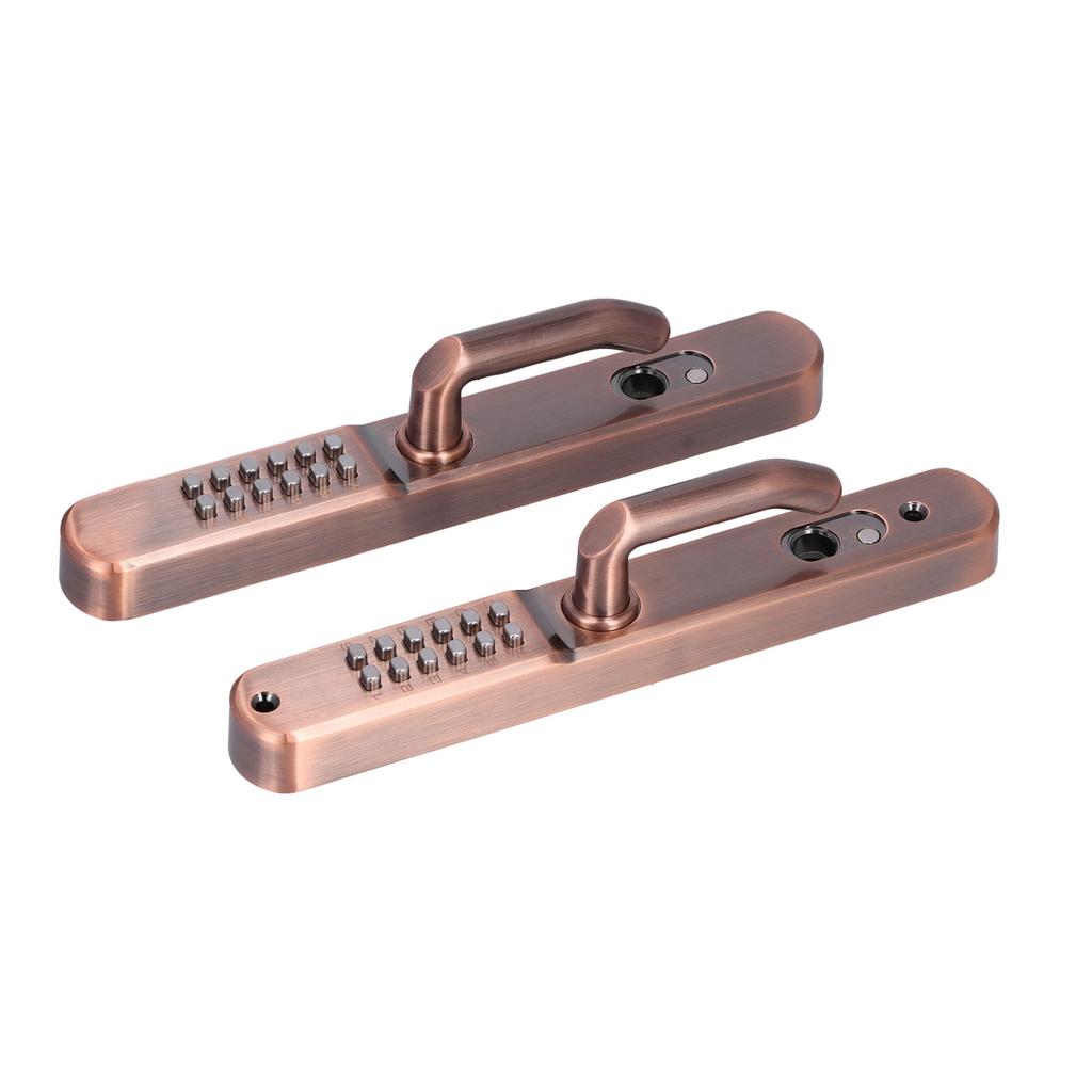 Outdoor Password Door Lock Handle Waterproof Sunscreen AntiTheft Entry Coded Lock with Key