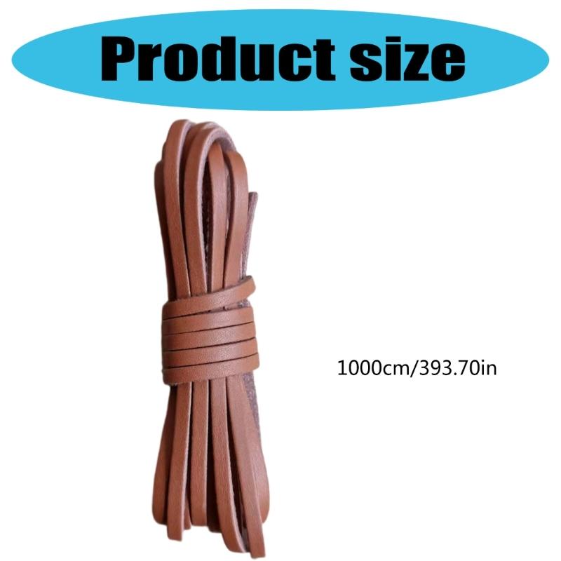 10.93 Yards 3mm Flache Lederschnur Lederband Lederkordel für Schmuckherstellung Halsketten Armbänder Schnürsenkel Basteln