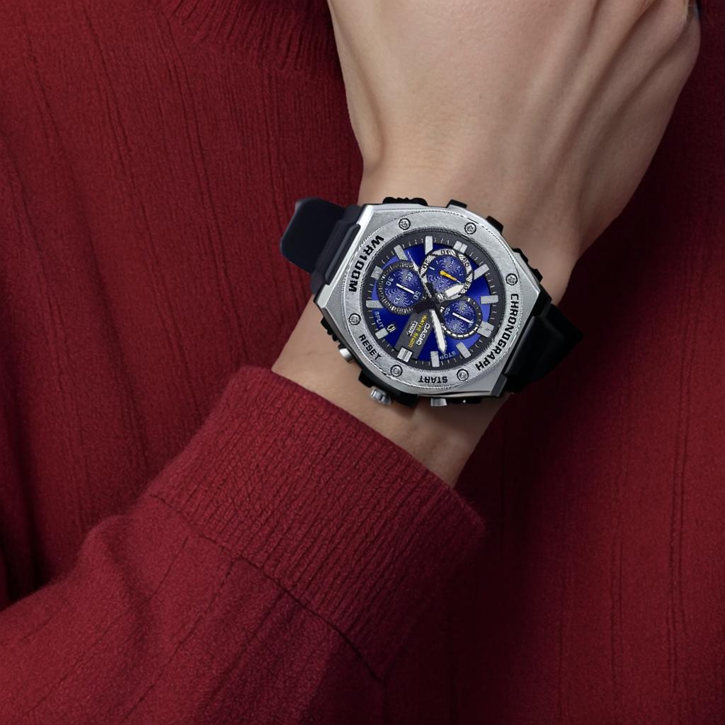 CASIO STANDARD 100m Waterproof Quartz Movement Resin Strap Watch Men's Watches Blue Dial MWA-300H-2AV