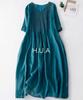 Maxi Long Maxi Plus Relaxed H.U.A Women's Dress, Dress, Size, Fit, V-Neck, Sleeveless, Resort, Spring/Summer, TC/XL