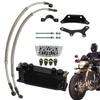 one set Oil Cooler Motorcycle Oil Radiator Gy6 Universal 50cc 80cc 100cc 110cc 125cc Moto Moped Dirt Pit Bike Motocross Cooling
