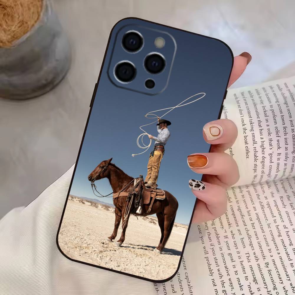 Stile Western C-Cowboy Custodia per Telefono in Silicone Morbido Per IPhone 17 16 15 14 13 12 11 X XR Plus Pro Max Plus