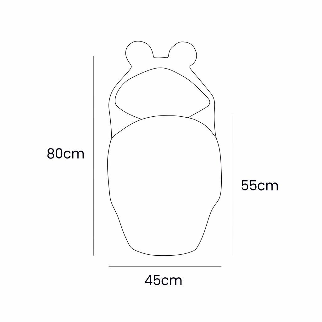 Baby Swaddle with Teddy Bear Ears – Boucle