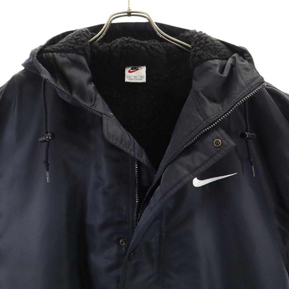 NIKE 90s 00s White Tag Old Back logo Batting coat XL black Back bore Men's Used