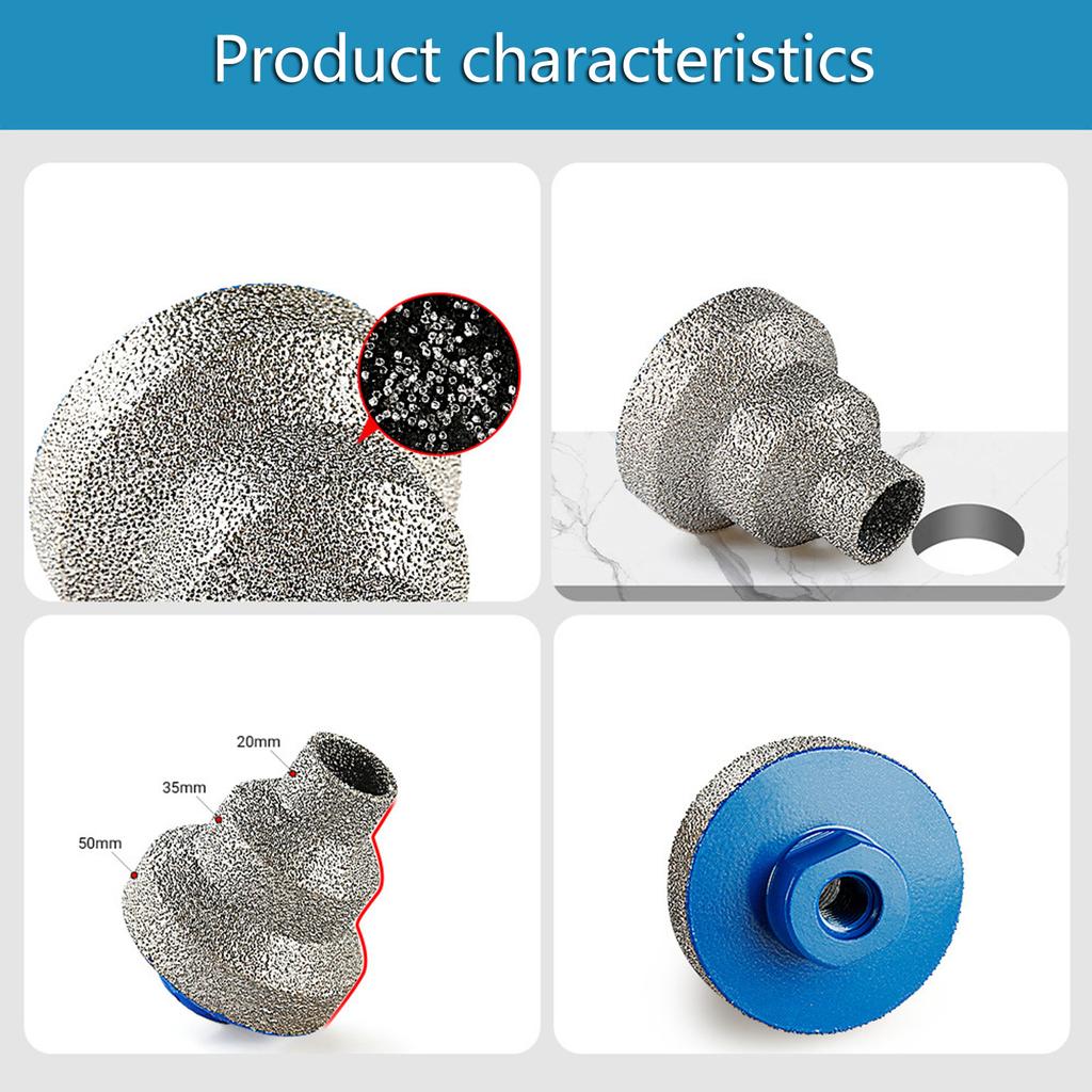 Diamond Beveling Chamfer Bits for Tile Marble Glass Granite Ceramic Drill Bit for Woodworking Countersink Drill Bit