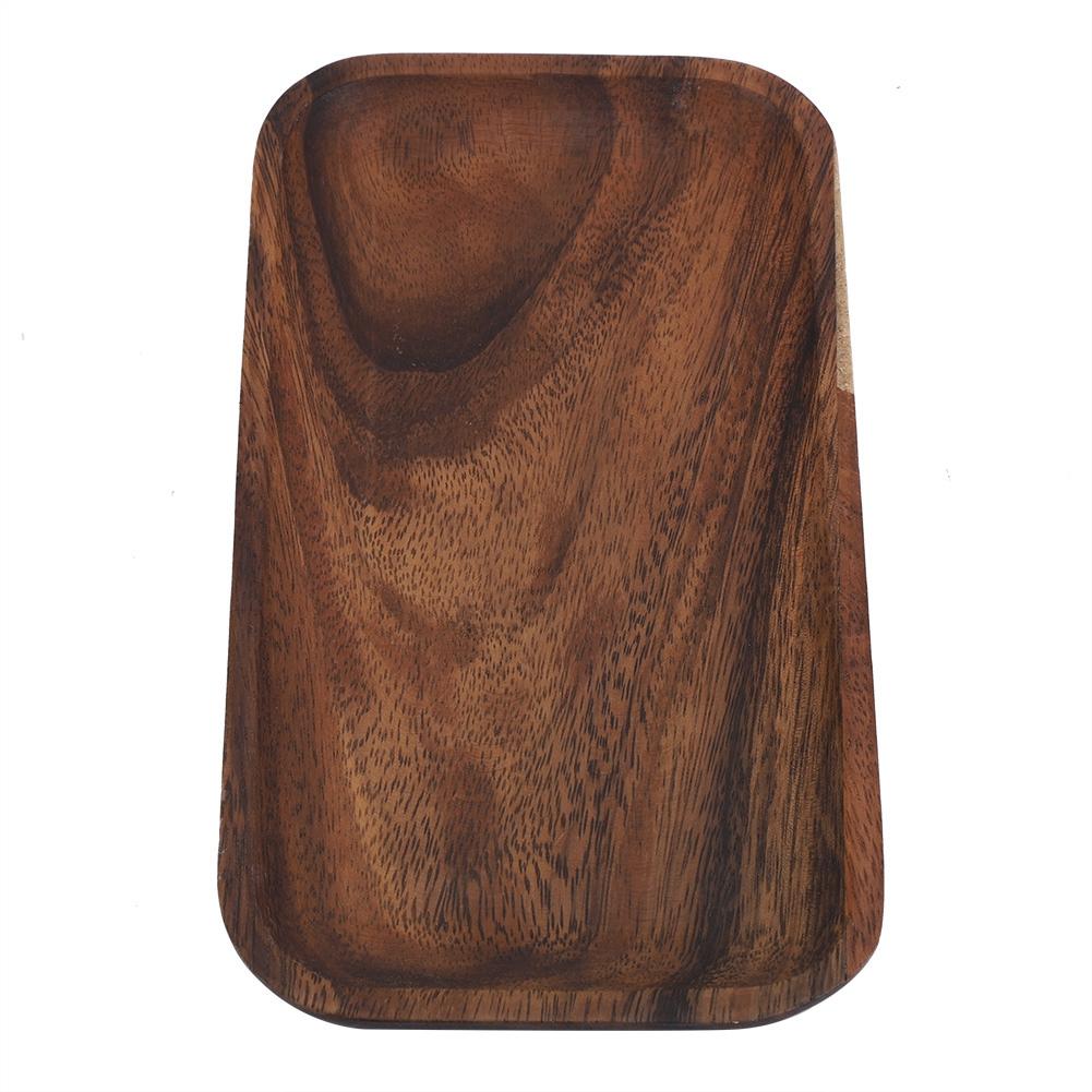 Elegante Sushi-Tablett Snacks Salat Desserts Holz Servierplatte für Zuhause Restaurant 25*12.5*2cm