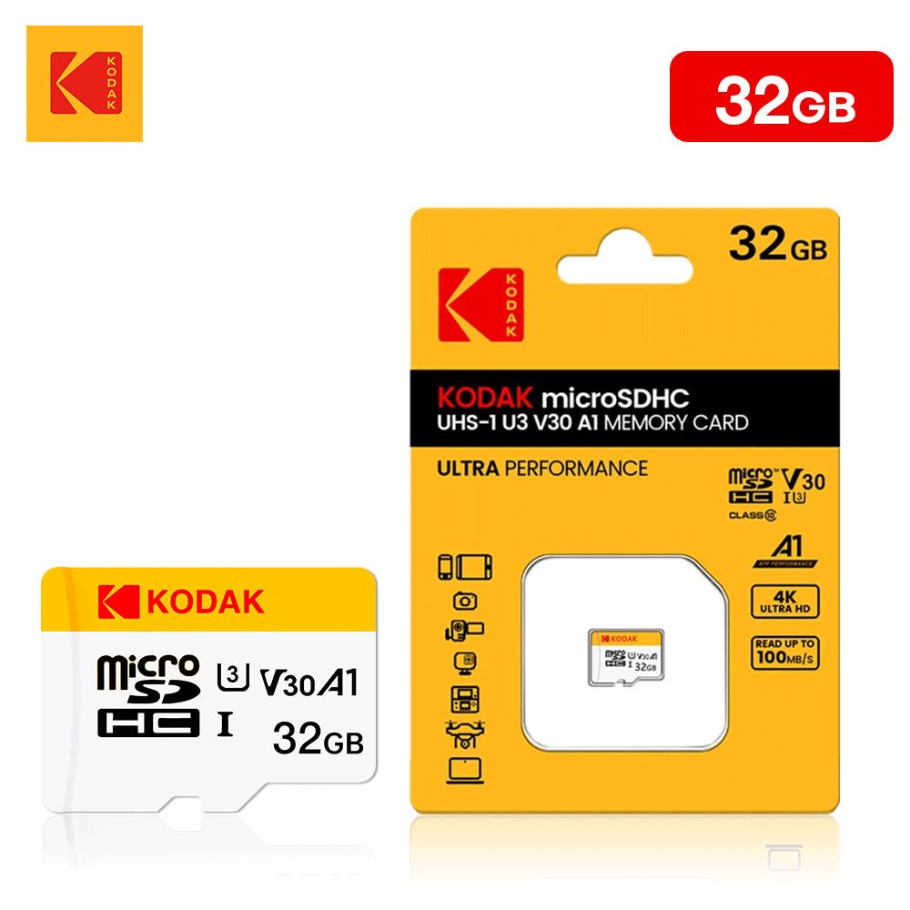Kodak Mini Memory SD Card 256GB 128GB 64GB 32GB U3 V30 4K Full HD Micro TF Memory Flash Card for Phone/Computer/Camera