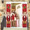 Nutcracker King Series New Christmas Couplets New Year's Party Soldiers Porch Atmosphere Decoration Door Curtains Flag Hangers