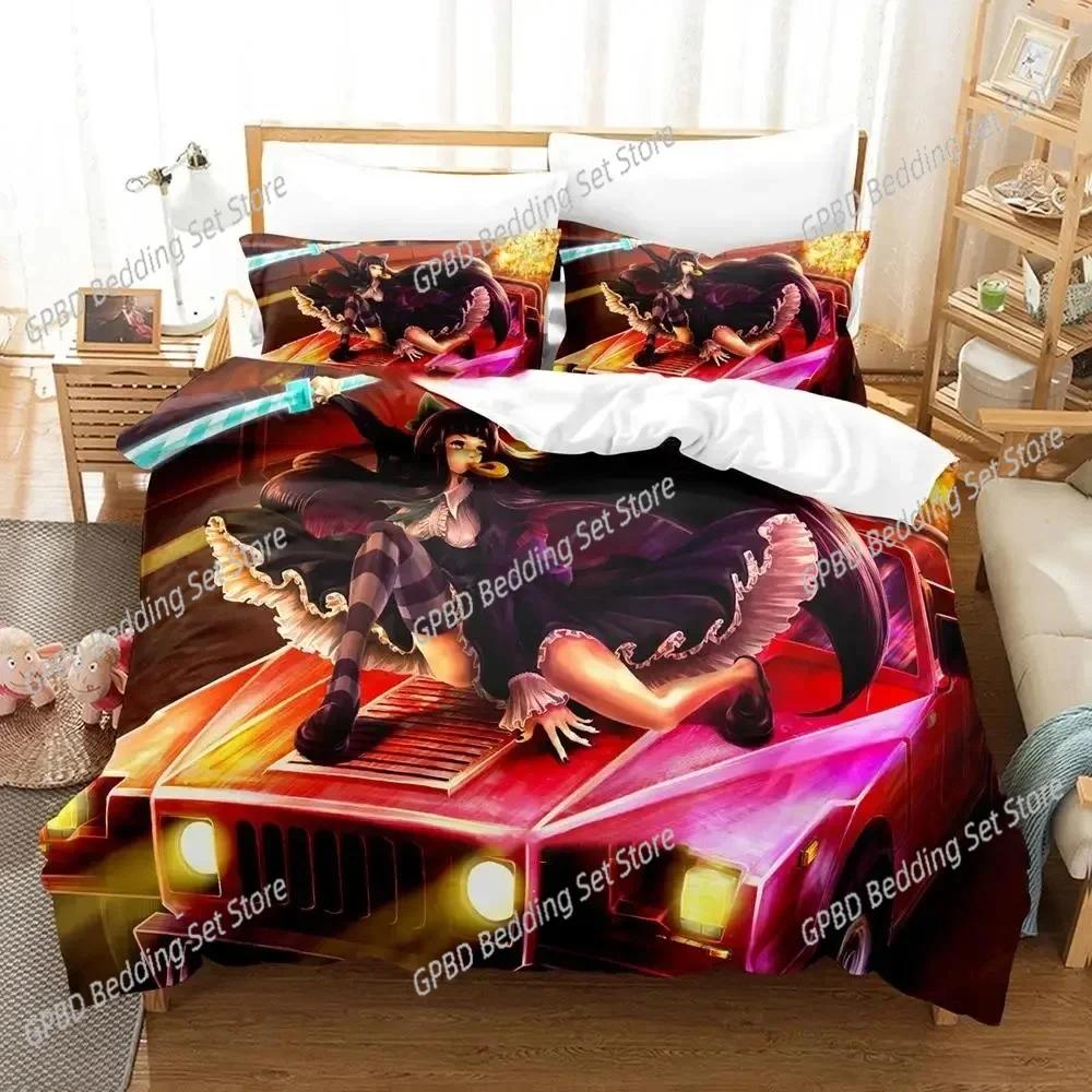 Anime Panty Stocking Garterbelt Bedding Set Duvet Cover Bed Set Quilt Cover Pillowcase Comforter king Queen Size Boys Adult