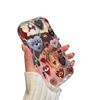 Subculture niche retro heart devil's eye iPhone17promax mobile phone case TPU transparent protective case