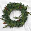 Christmas Pine Needle Wreath: Door, Wall, and Window Hanging Ornament for Festive Décor