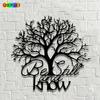 1pc Be Still Metal Wall Art Iron Spiritual Sculpture Inspirational Quote Gift for Home Decor