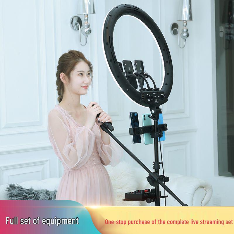 22-Inch Ring Light with Stand: Perfect for Mobile Streaming, Selfies, and TikTok.
