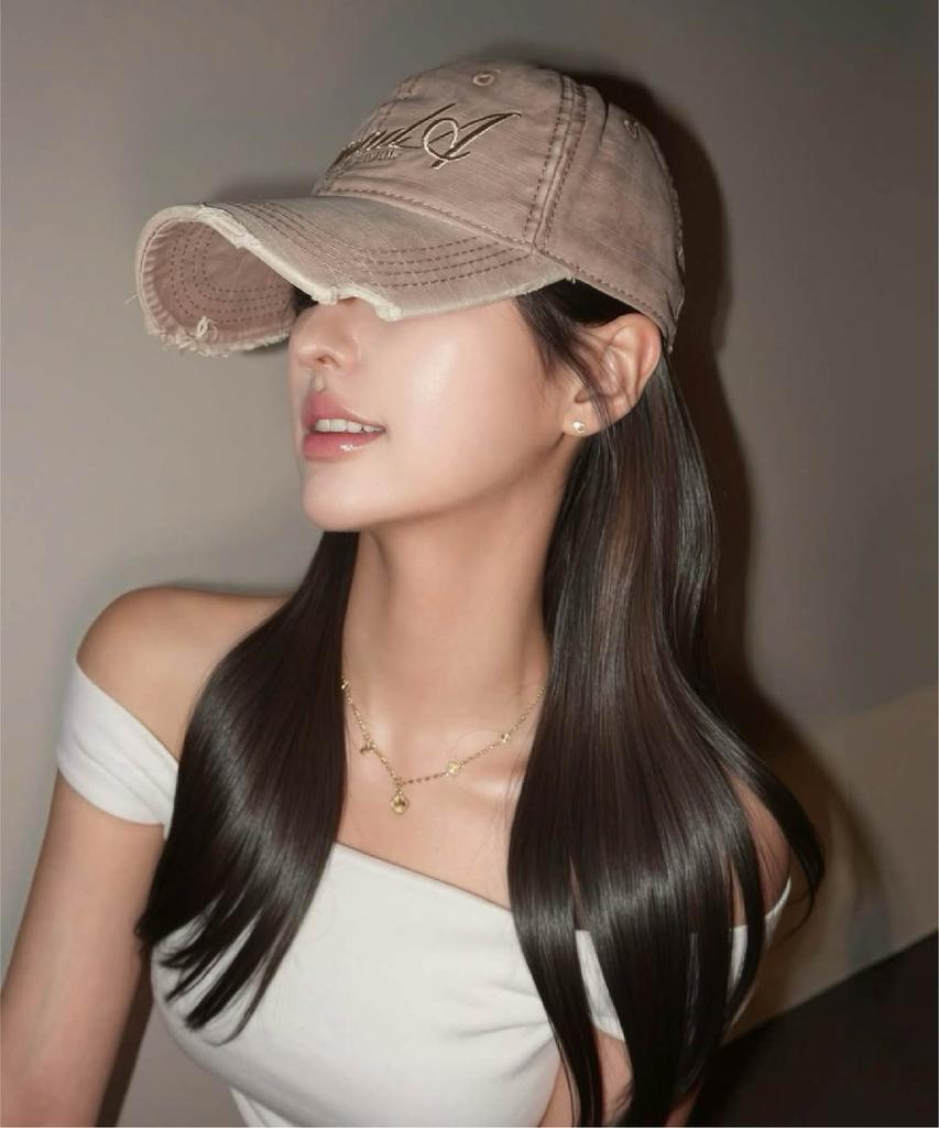Pimadajiwin Crazy Damaged Washed Ball Cap_4 Colors