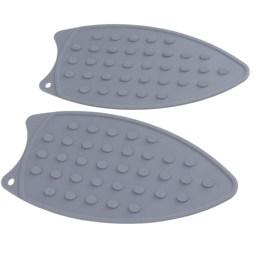 2 ks Silikonová podložka pod žehličku Odolná Nárazuvzdorná Žáruvzdorná Podložka pod žehličku pro žehlicí prkna Žehličky Šedá