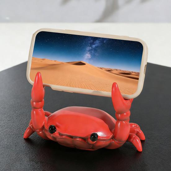 Suporte para Celular Design Garra de Caranguejo 3D Suporte para Celular Decorativo de Mesa Suporte Estável para Visualização Horizontal e Vertical