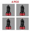 2~5PCS Auto Vehicle Car Dual USB Car Charger QC 3.0 Fast Charging Adapter Cigarette Lighter LED Voltmeter For All Mobile Phone