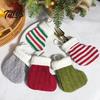 Holiday Decorative Mini Socks Knitted Christmas Stocking Ornaments, Knit Xmas Tree Hanging Decor, Small Indoor Party Supplies Pendants for Tree,
