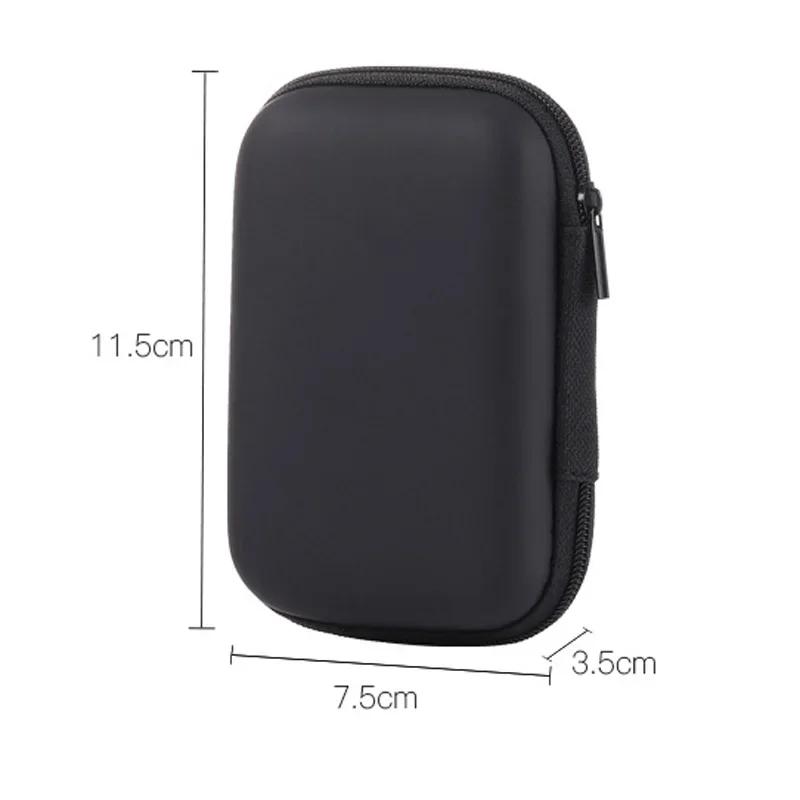 Yeni Gelen Kulaklık Veri Kablosu Saklama Kutusu Şarj Cihazı Powerbank Dikdörtgen Kutu EVA Fermuarlı Çanta Cep Çantası Seyahat Düzenleyici