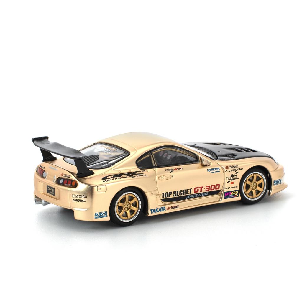 Genesis Company POP RACE Scale Top Secret GT300 Supra Chrome Gold PR640277 1/64 - (Finished Model)