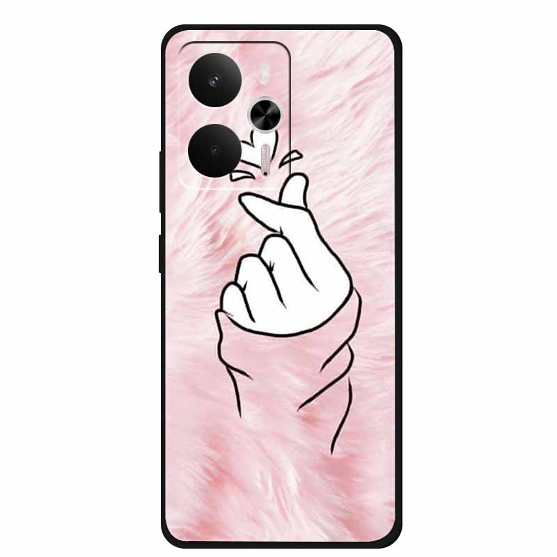 For Realme 14 Case Soft TPU Black Silicone Cover for Realme 14 5G Global RMX5070Soft Case Shockproof Cover RMX5070 Oppo Realme14