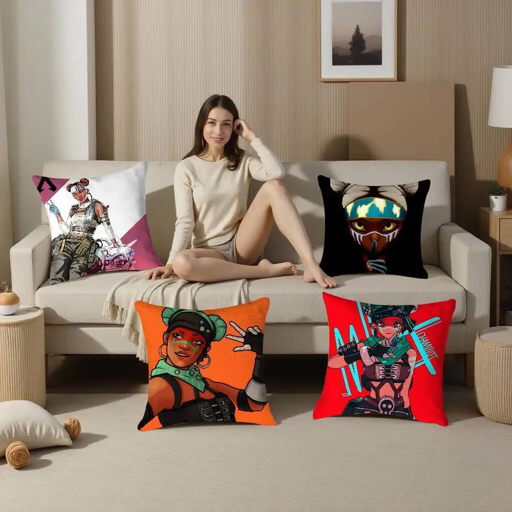 Apex Legends L-Lifeline Pillow Case Plush Fabric Soft Double Sided Print Home Sofa High Quality Cushion Cover Throw