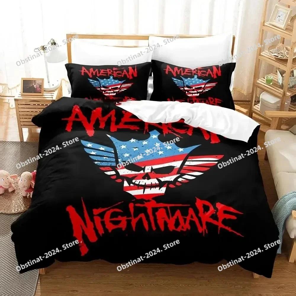 Cody Rhodes American Nightmare Bedding Set Printed Bed Set With Pillowcase Duvet Cover Soft Single Double Queen Super King Size